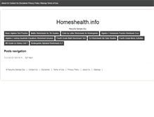 Tablet Screenshot of homeshealth.info